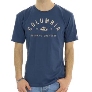 T-SHIRT URBAN TRAIL COLUMBIA BLU